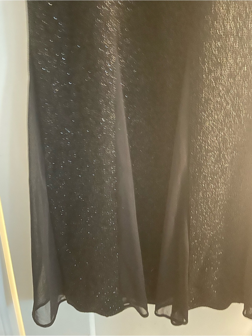 le chateau Black Sparkle Strapless with Back Detail Evening Gown - Picture 10 of 11